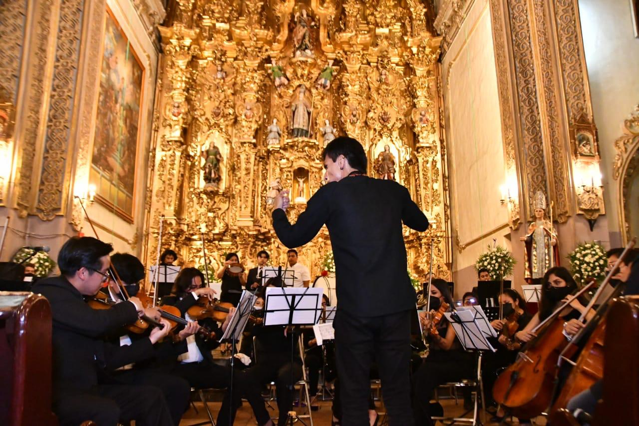 Gobierno municipal gestiona participación de la Orquesta Sinfónica Infantil de Huamantla en los 'Viernes de Muéganos'
